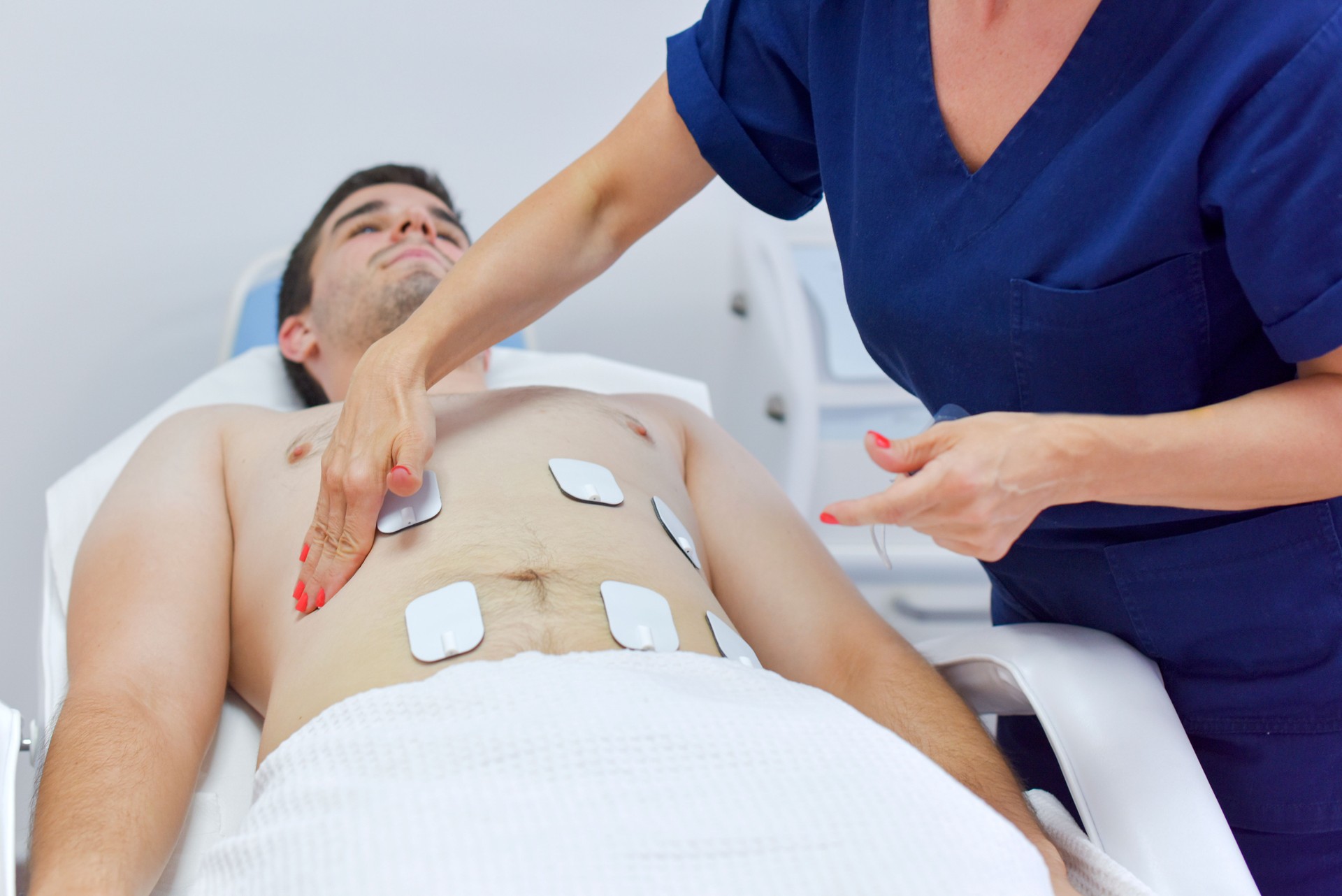 Treatment with electro stimulation